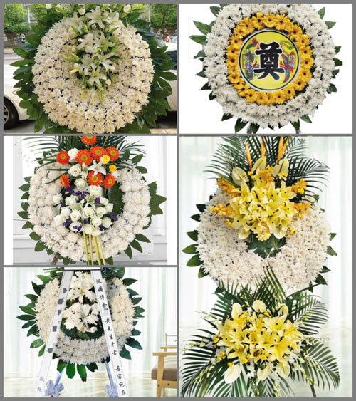 安徽安庆市怀宁县江镇镇梅林村花圈速递